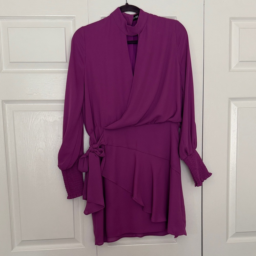 DO+BE Vibrant Purple Long Sleeve Dress